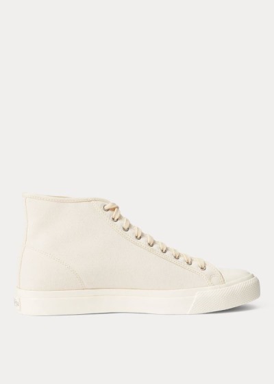 Ralph Lauren Mayport Lærred Sneakers Dame Danmark (PKIJN0781)